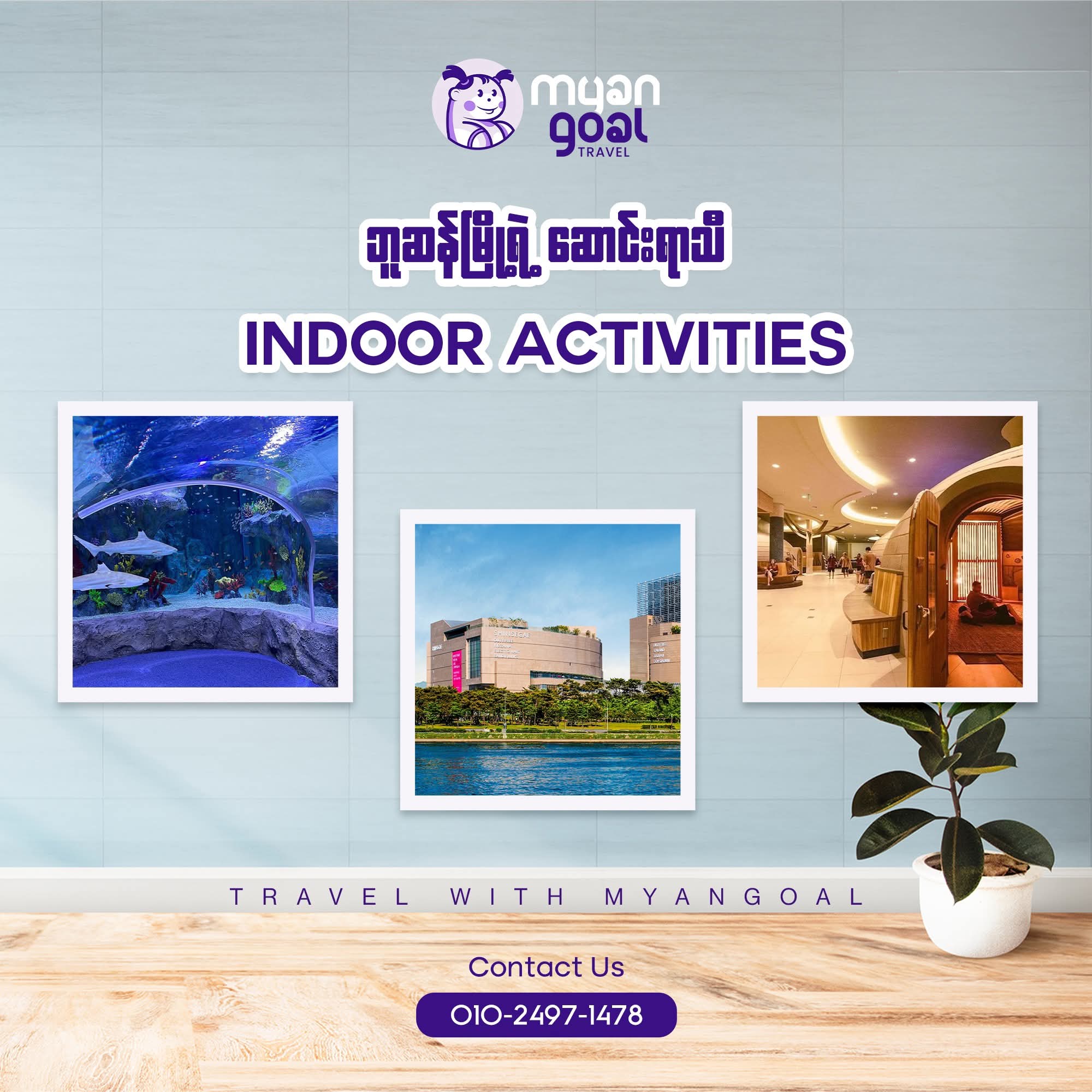 ဘူဆန်မြို့ရဲ့ indoor activities