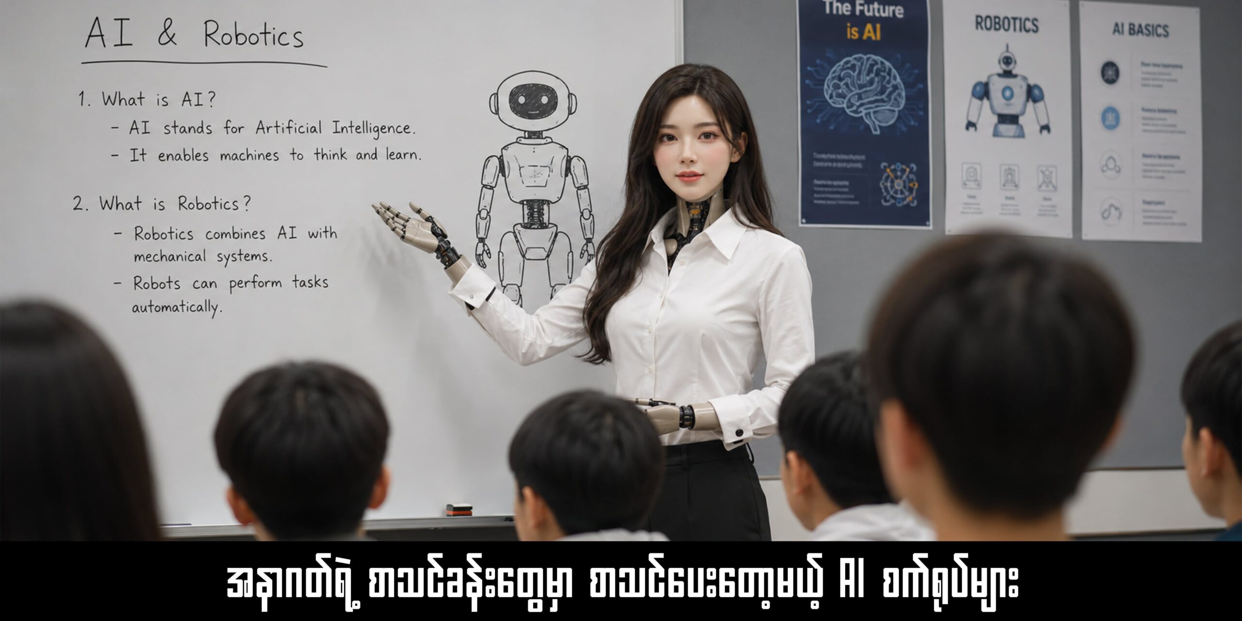 စာသင်ပေးတော့မယ့် AI စက်ရုပ်များ